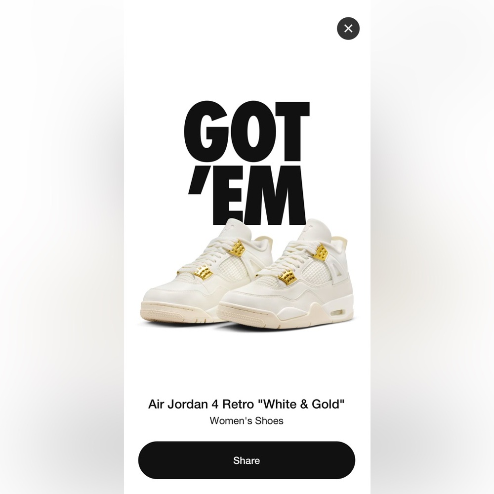 Women’s Jordan 4 retro